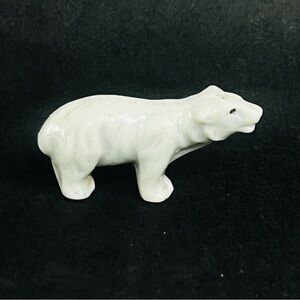 vintage japan polar bear polychrome 2 inch trinket animal